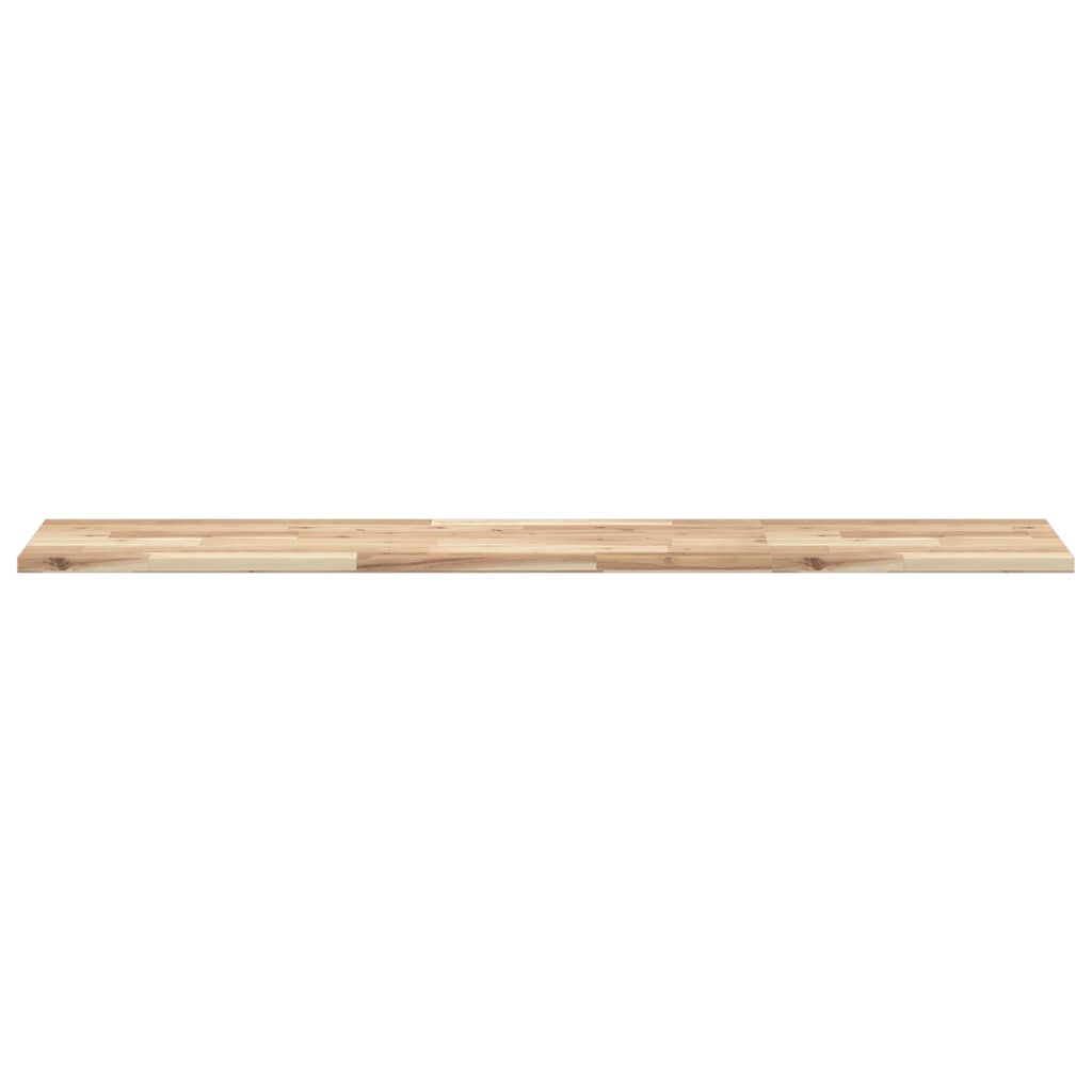 vidaXL Floating Shelf 160x30x2 cm Untreated Solid Wood Acacia 4