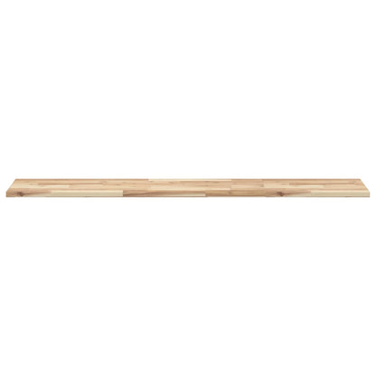 vidaXL Floating Shelf 160x30x2 cm Untreated Solid Wood Acacia 4