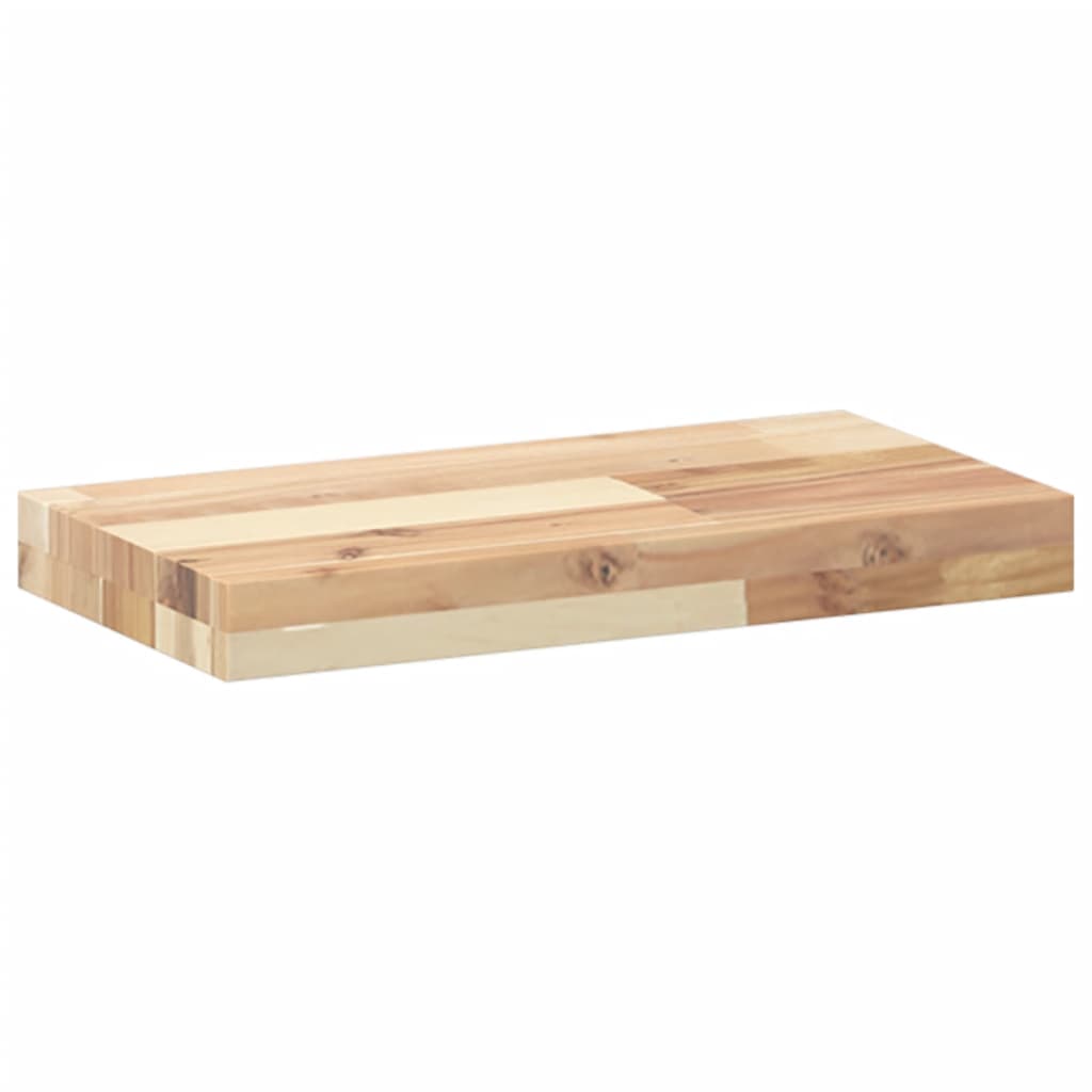 vidaXL Floating Shelves 4 pcs 40x20x4 cm Untreated Solid Wood Acacia 6