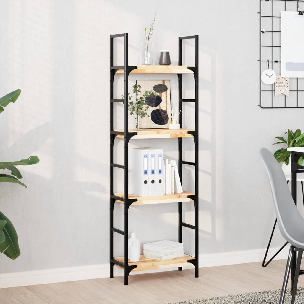 vidaXL Floating Shelves 4 pcs 40x20x4 cm Untreated Solid Wood Acacia 1