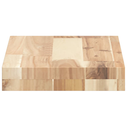 vidaXL Floating Shelves 3 pcs 60x20x4 cm Untreated Solid Wood Acacia 5