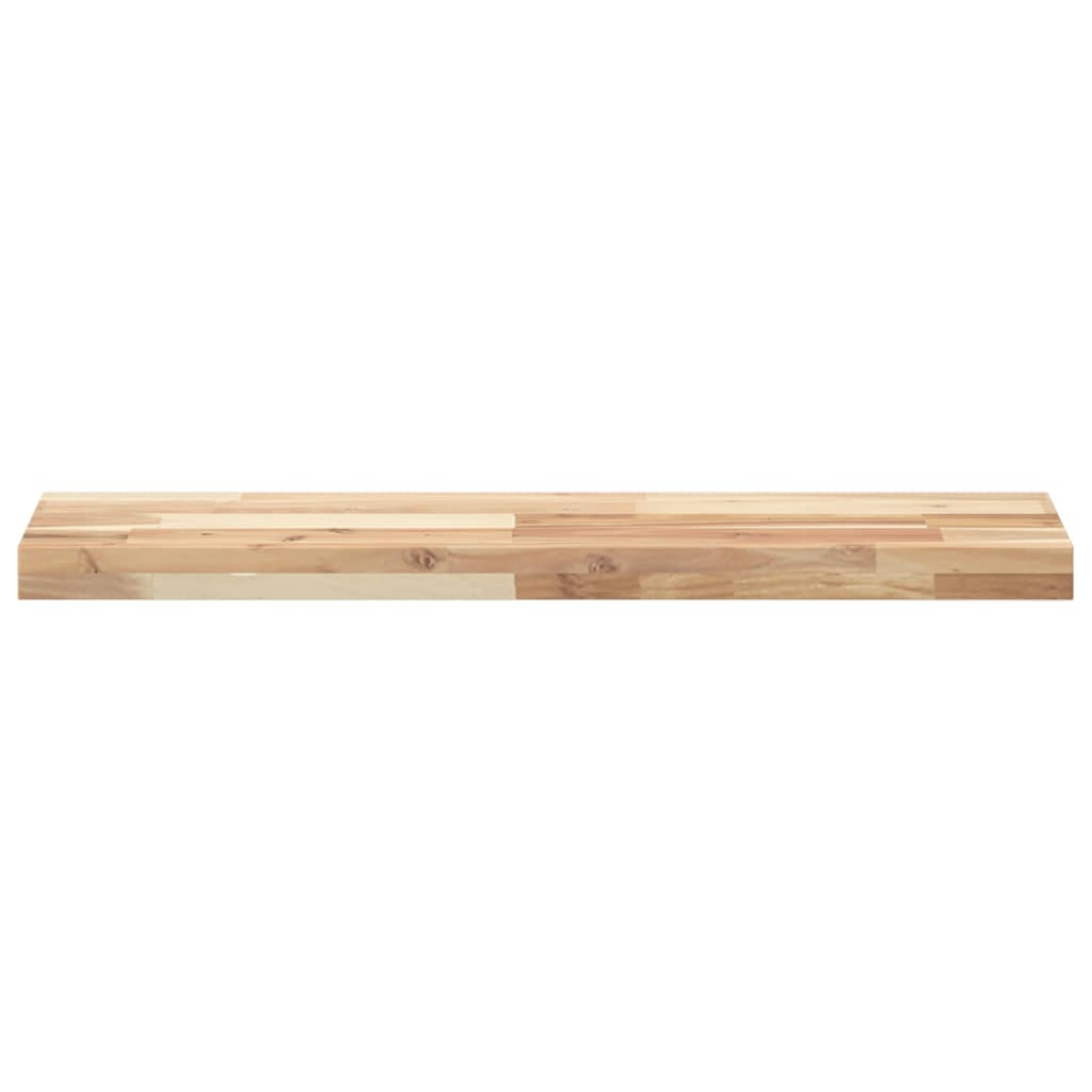 vidaXL Floating Shelves 2 pcs 80x20x4 cm Untreated Solid Wood Acacia 4