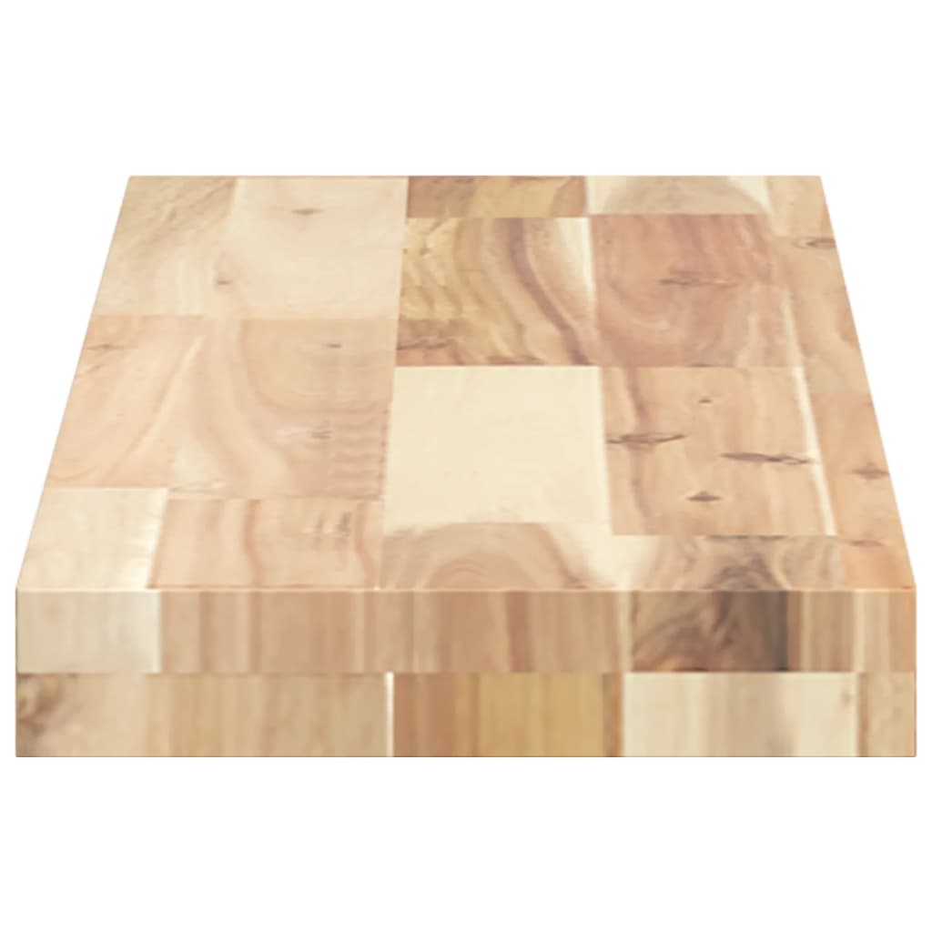 vidaXL Floating Shelves 2 pcs 80x20x4 cm Untreated Solid Wood Acacia 5