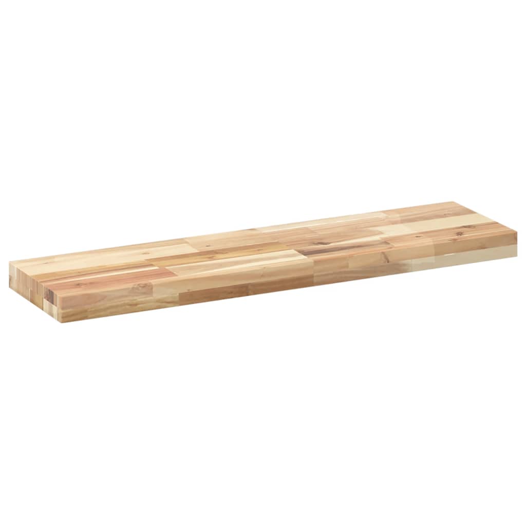 vidaXL Floating Shelves 2 pcs 80x20x4 cm Untreated Solid Wood Acacia 6