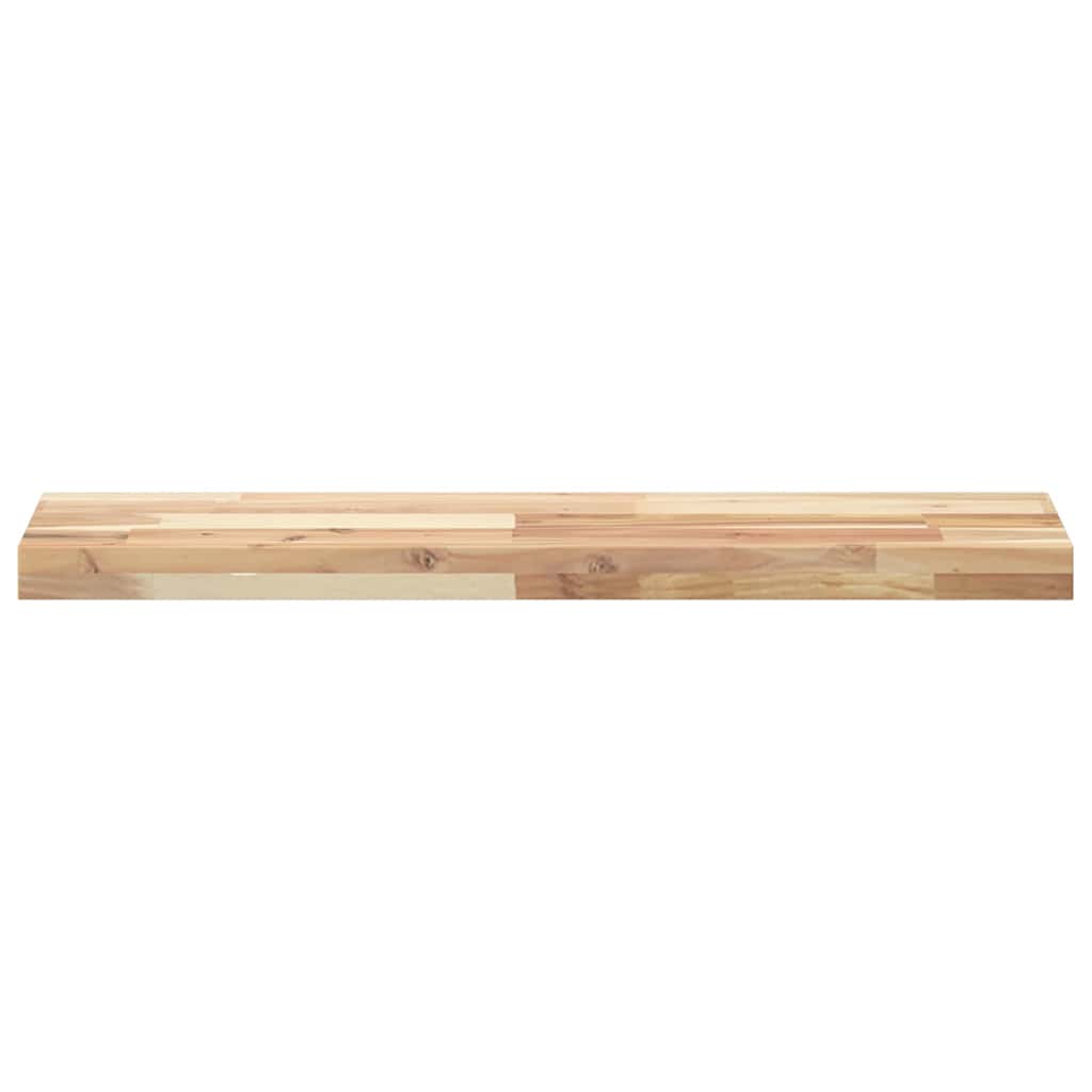 vidaXL Floating Shelves 2 pcs 100x20x4 cm Untreated Solid Wood Acacia 4
