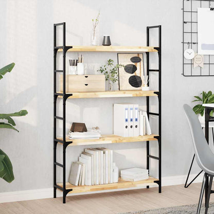 vidaXL Floating Shelves 2 pcs 100x20x4 cm Untreated Solid Wood Acacia 1