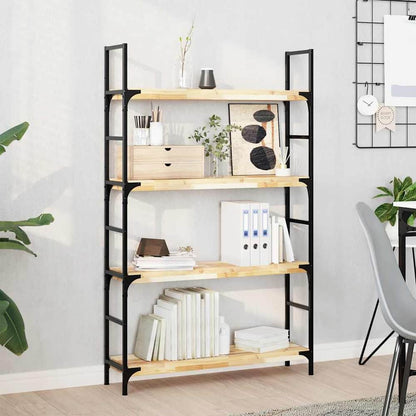 Floating Shelves Untreated Solid Wood Acacia Natural Height 4 cm Depth 20 cm 4 pcs 100 cm