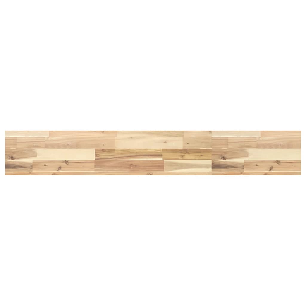 vidaXL Floating Shelf 120x20x4 cm Untreated Solid Wood Acacia 2