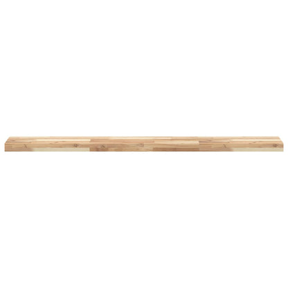 vidaXL Floating Shelf 120x20x4 cm Untreated Solid Wood Acacia 4