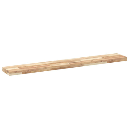 vidaXL Floating Shelf 120x20x4 cm Untreated Solid Wood Acacia 6