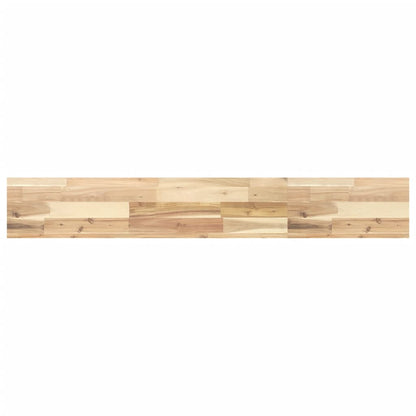 vidaXL Floating Shelf 140x20x4 cm Untreated Solid Wood Acacia 2