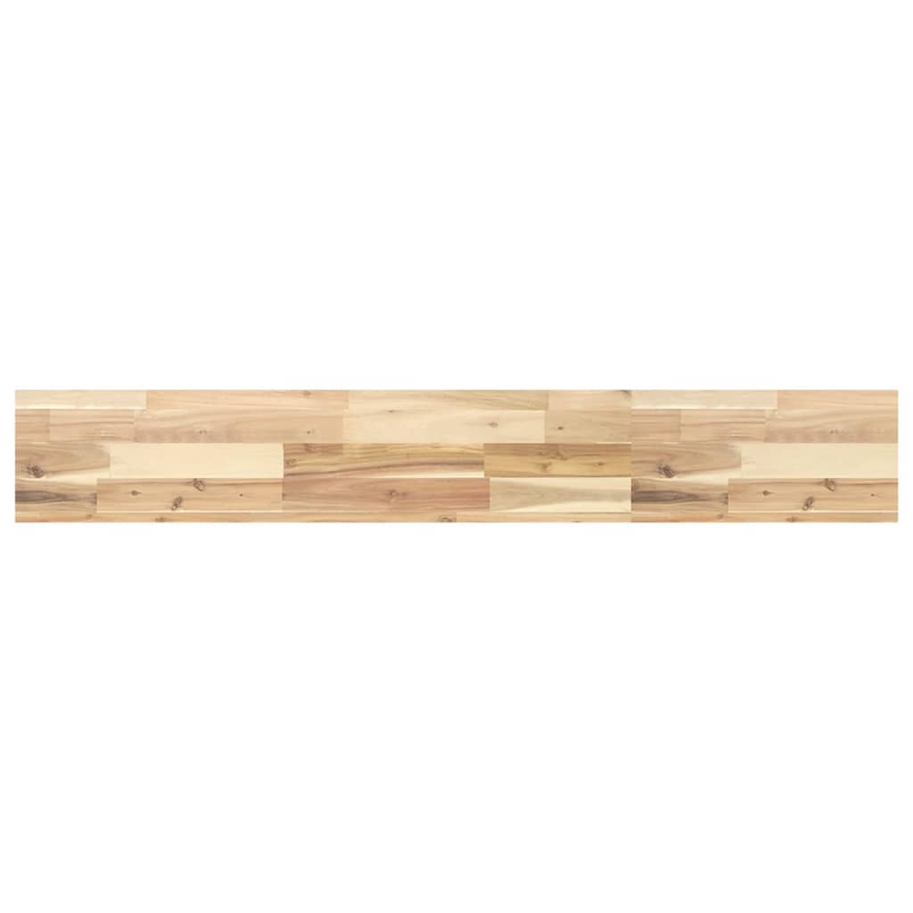 vidaXL Floating Shelf 160x20x4 cm Untreated Solid Wood Acacia 2