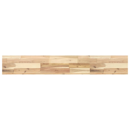 vidaXL Floating Shelf 160x20x4 cm Untreated Solid Wood Acacia 2
