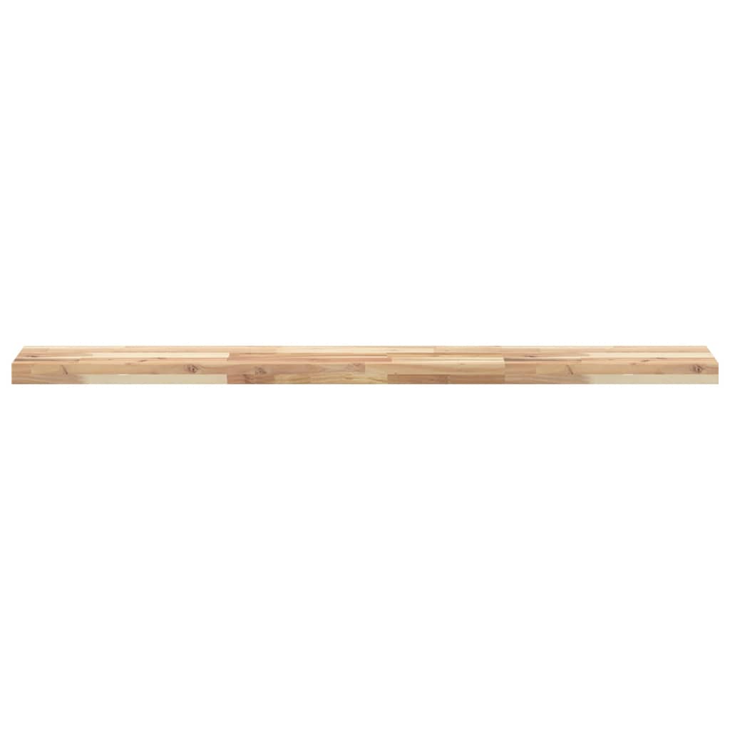vidaXL Floating Shelf 160x20x4 cm Untreated Solid Wood Acacia 4