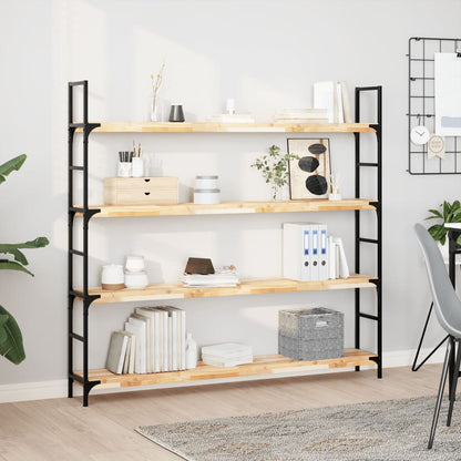vidaXL Floating Shelf 160x20x4 cm Untreated Solid Wood Acacia 1