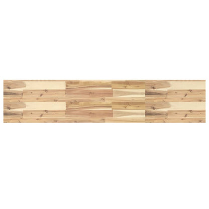 vidaXL Floating Shelf 140x30x4 cm Untreated Solid Wood Acacia 2