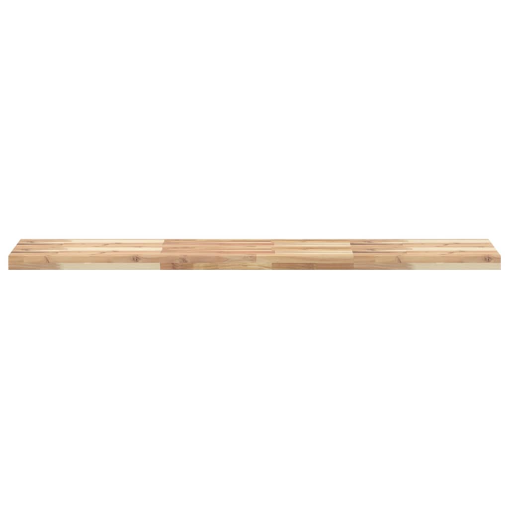 vidaXL Floating Shelf 140x30x4 cm Untreated Solid Wood Acacia 4