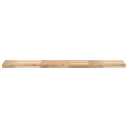 vidaXL Floating Shelf 140x30x4 cm Untreated Solid Wood Acacia 4