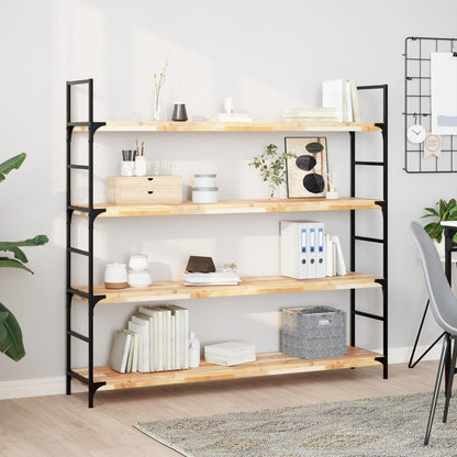 vidaXL Floating Shelf 140x30x4 cm Untreated Solid Wood Acacia 1