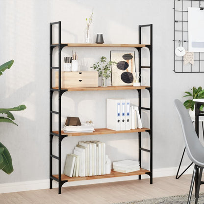 vidaXL Floating Shelves 2 pcs 100x20x2 cm Oil Finished 1