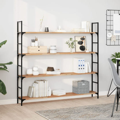 Floating Shelves Oil Finished Height 2 cm Depth 20 cm 2 pcs 160 cm