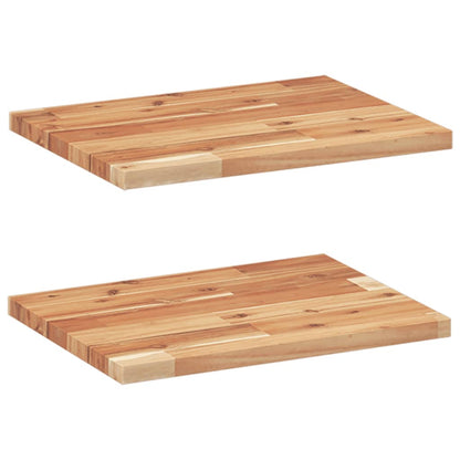 vidaXL Floating Shelves 2 pcs 60x30x2 cm Oil Finished Solid Wood Acacia 2