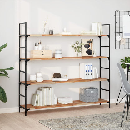 vidaXL Floating Shelves Oil Finished Height 2 cm Depth 30 cm 2 pcs