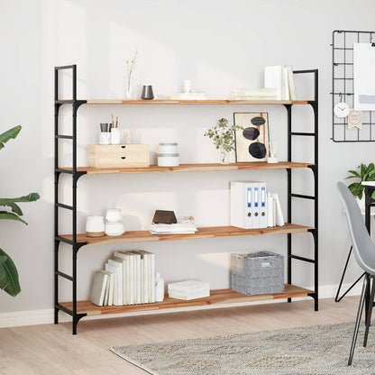 vidaXL Floating Shelves Oil Finished Height 2 cm Depth 30 cm 2 pcs