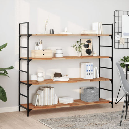 Floating Shelf Solid Wood Acacia Oil Finished Height 2 cm Depth 40 cm 120 cm