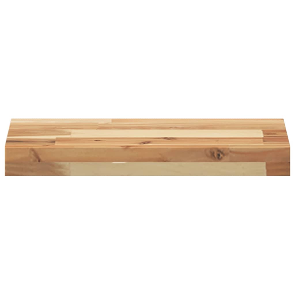 vidaXL Floating Shelves 2 pcs 60x20x4 cm Oil Finished Solid Wood Acacia 4