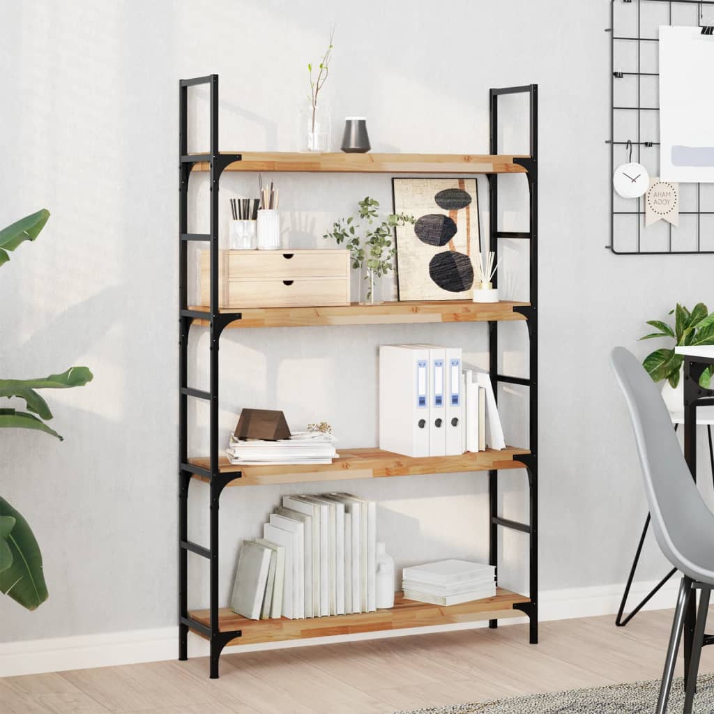 vidaXL Floating Shelves 2 pcs 80x20x4 cm Oil Finished Solid Wood Acacia 1