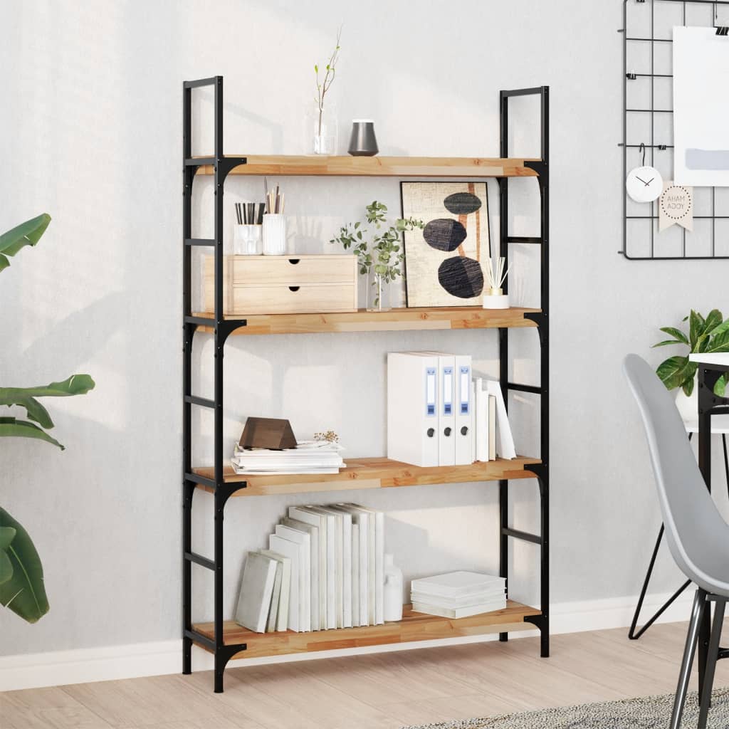 vidaXL Floating Shelves 2 pcs 100x20x4 cm Oil Finished Solid Wood Acacia 1