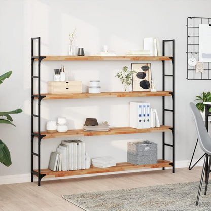 Floating Shelves Oil Finished Height 4 cm Depth 20 cm 3 pcs 160 cm