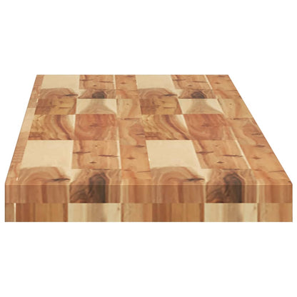 vidaXL Floating Shelf 120x30x4 cm Oil Finished Solid Wood Acacia 5