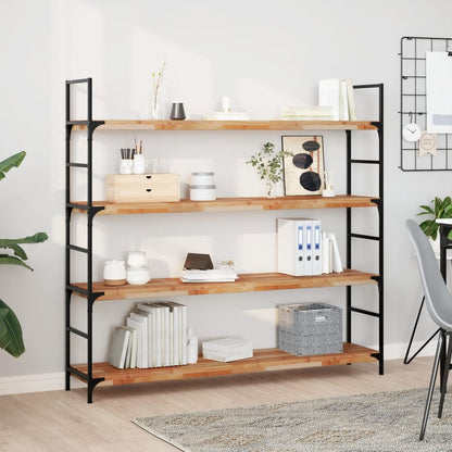 Floating Shelf Solid Wood Acacia Oil Finished Height 4 cm Depth 30 cm 160 cm