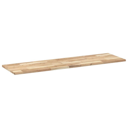 vidaXL Bathroom Vanity Top Untreated 120x40x2 cm Solid Wood Acacia 6