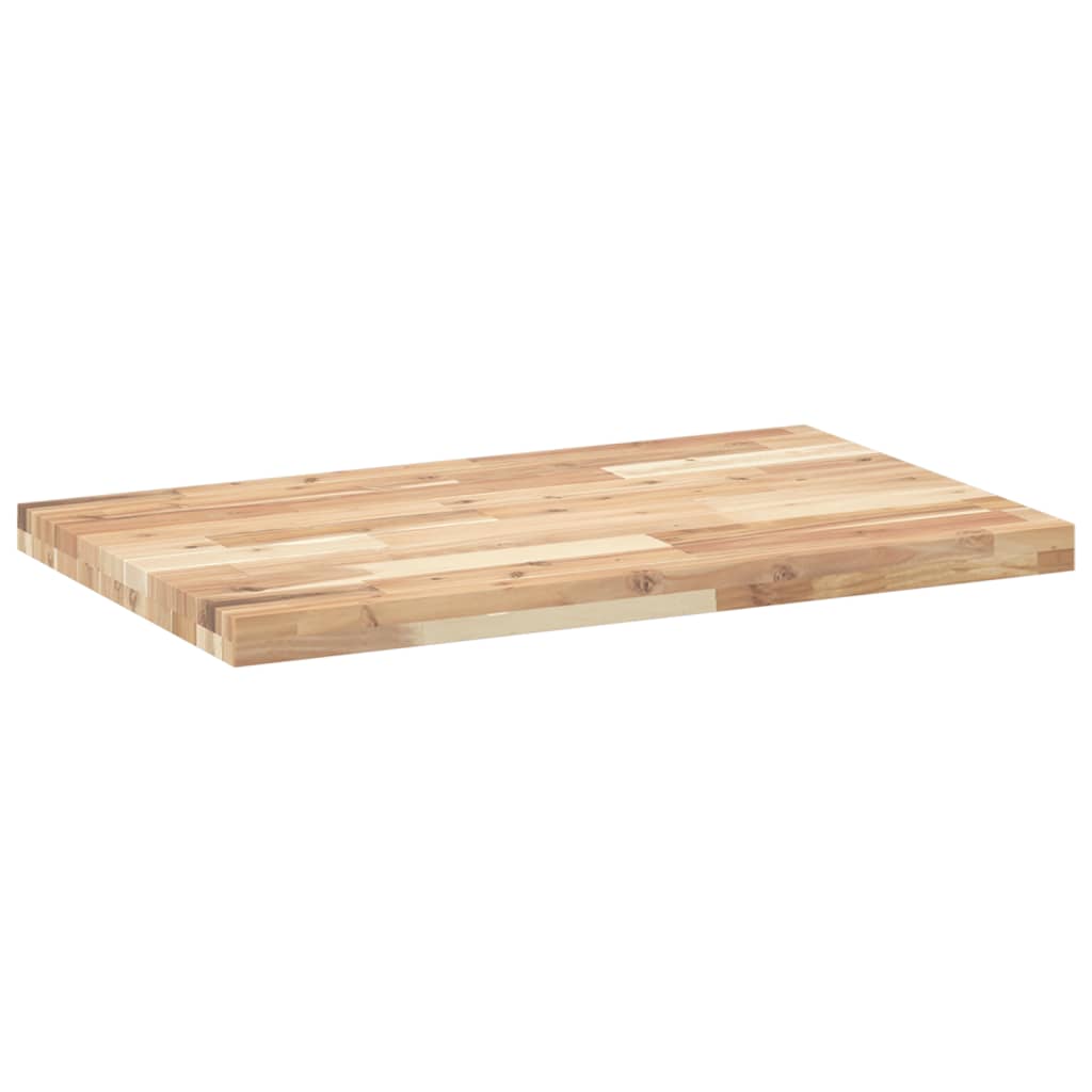 vidaXL Bathroom Vanity Top Untreated 80x50x4 cm Solid Wood Acacia 4