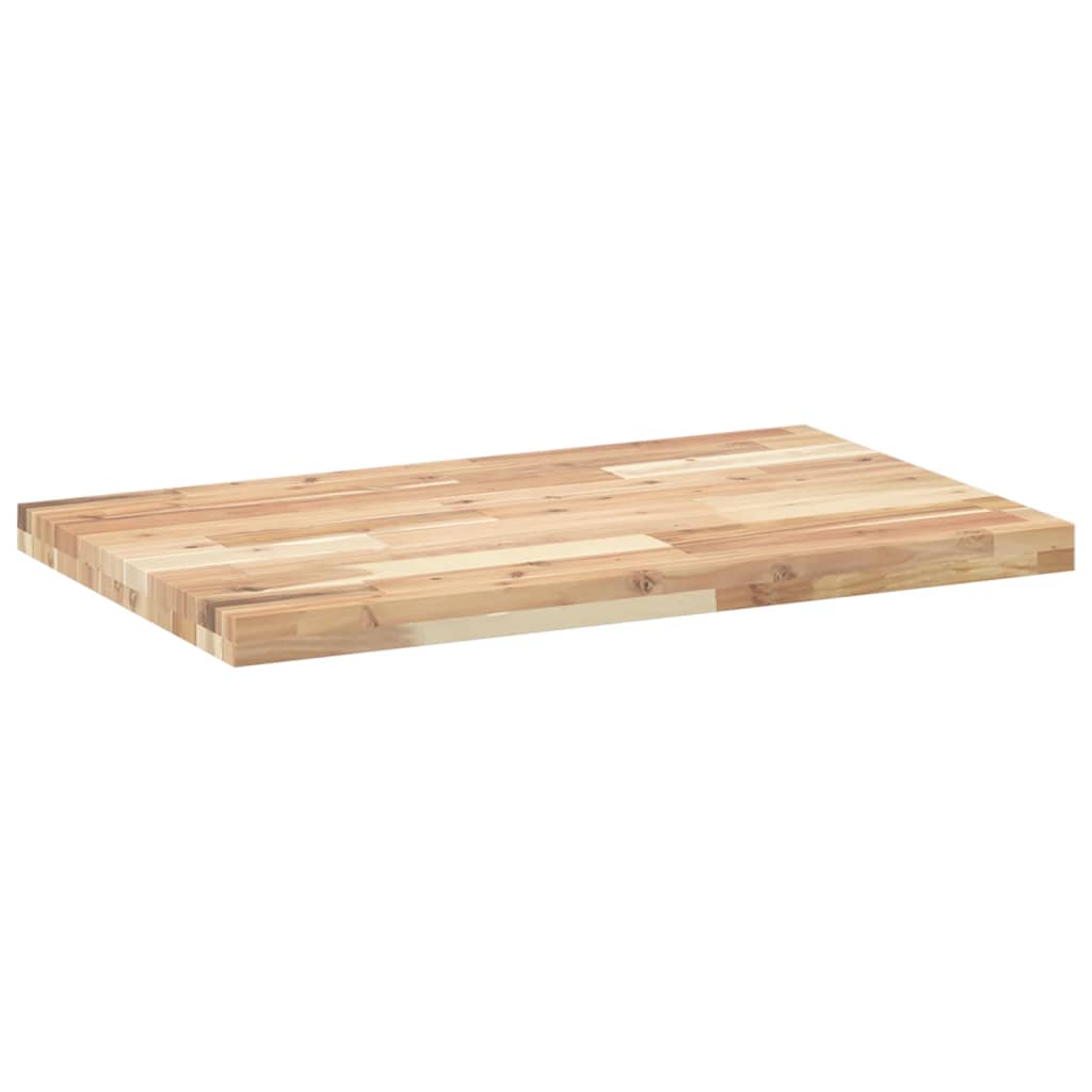 vidaXL Bathroom Vanity Top Untreated 80x50x4 cm Solid Wood Acacia 6
