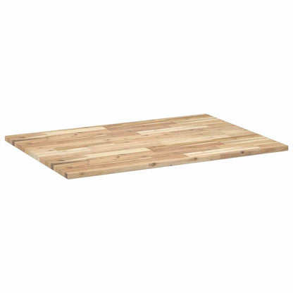 vidaXL Desk Top Untreated 100x70x2 cm Solid Wood Acacia 4
