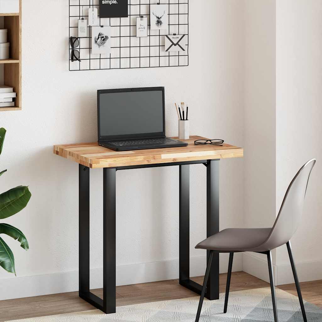 vidaXL Desk Top Untreated 80x50x4 cm Solid Wood Acacia 2