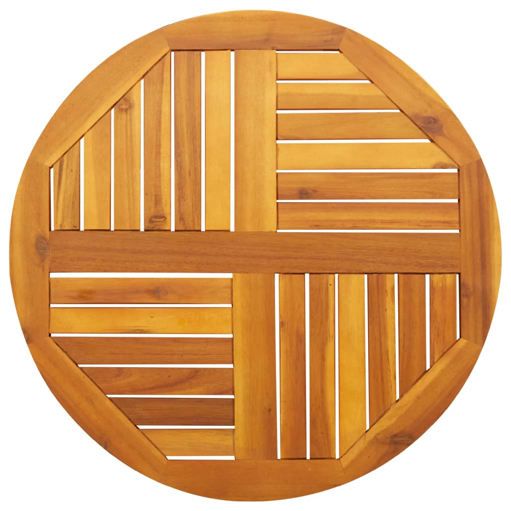 vidaXL Table Top Ø70x2 cm Round Solid Wood Acacia 1