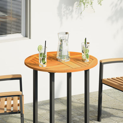 vidaXL Table Top Ø70x2 cm Round Solid Wood Acacia 2