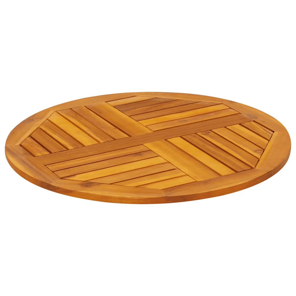 vidaXL Table Top Ø70x2 cm Round Solid Wood Acacia 4