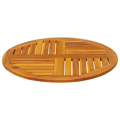 vidaXL Table Top Ø70x2 cm Round Solid Wood Acacia 5