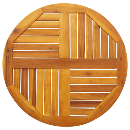 vidaXL Table Top Ø70x2 cm Round Solid Wood Acacia 6