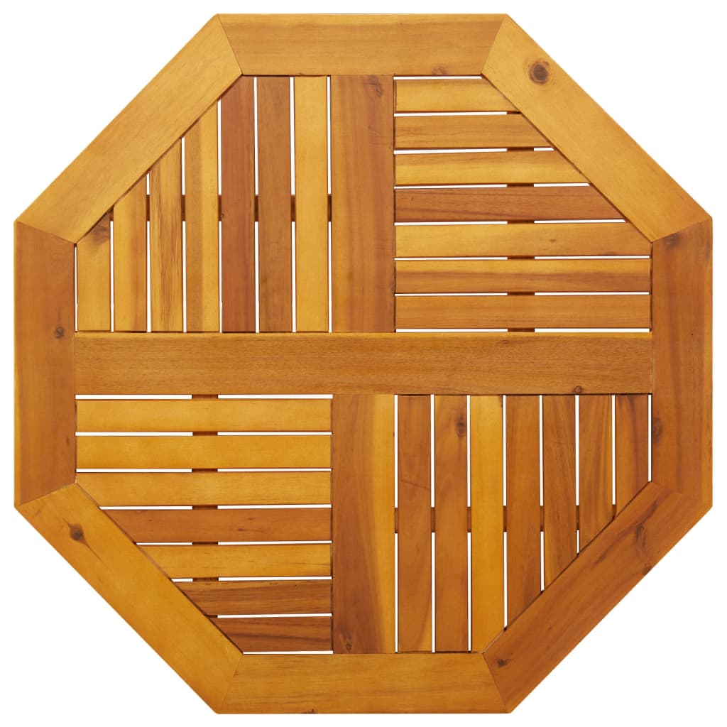 vidaXL Table Top 80x80x2.2 cm Octagonal Solid Wood Acacia 1