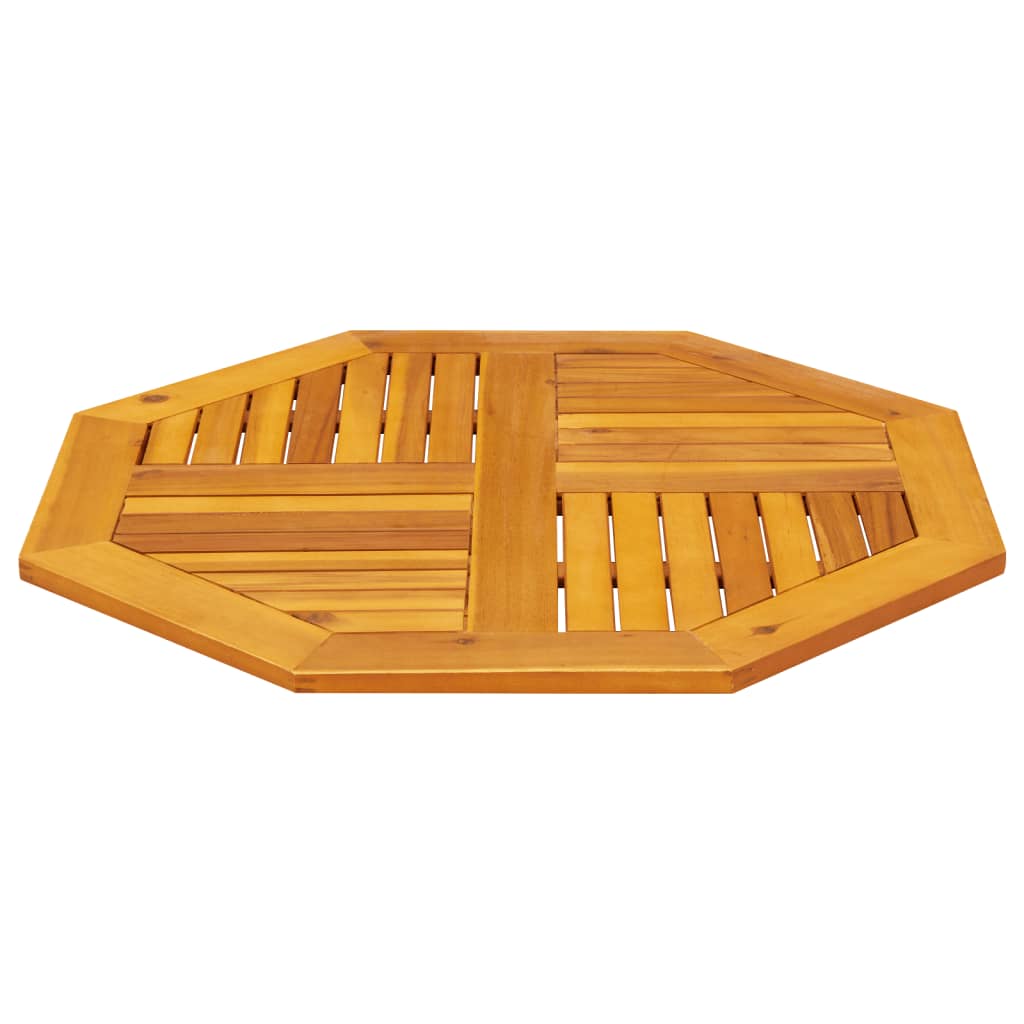 vidaXL Table Top 80x80x2.2 cm Octagonal Solid Wood Acacia 3