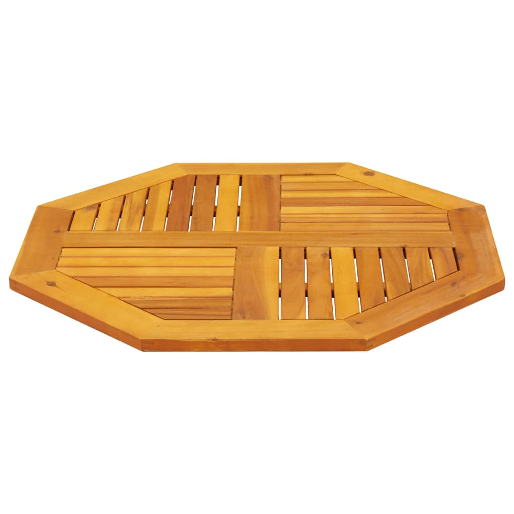 vidaXL Table Top 80x80x2.2 cm Octagonal Solid Wood Acacia 5
