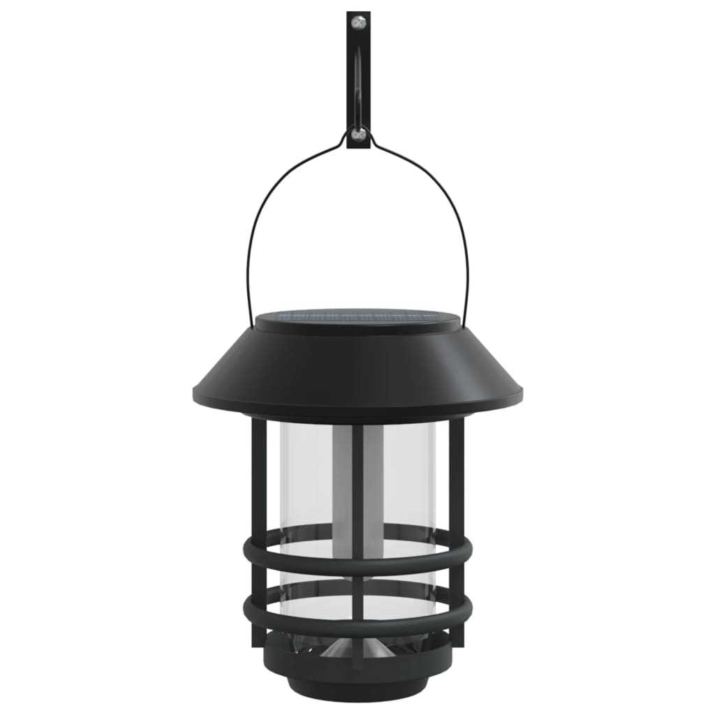 vidaXL Solar Outdoor Wall Lanterns 4 pcs Warm White Flickering Flame 3