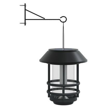 vidaXL Solar Outdoor Wall Lanterns 4 pcs Warm White Flickering Flame 5